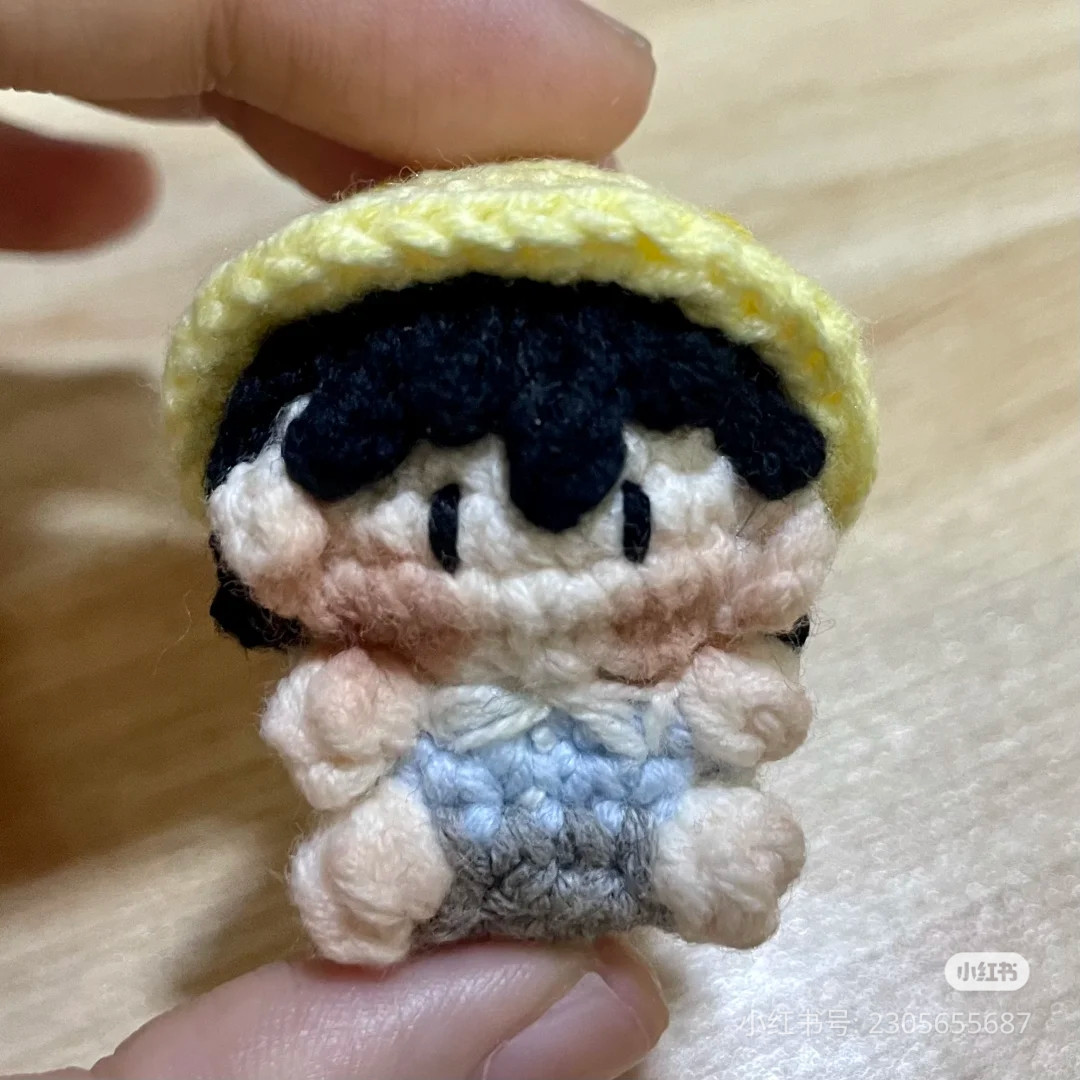 Cute Shinichi Amigurumi Doll Crochet Pattern Chart