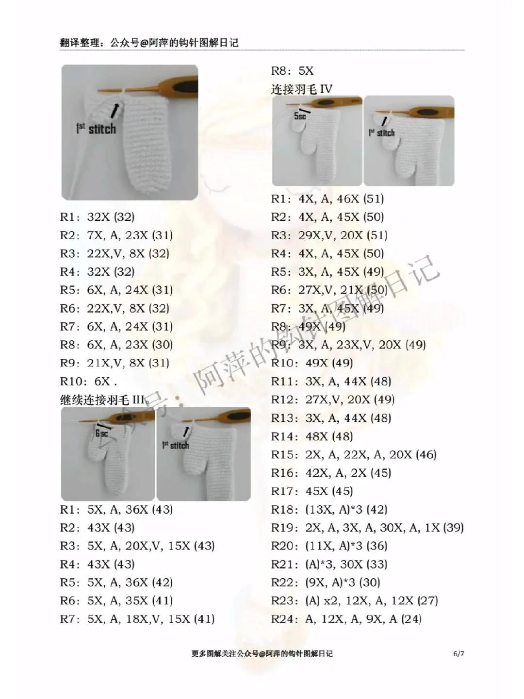 Cute Sleeping Angel Girl Amigurumi Crochet Pattern Chart