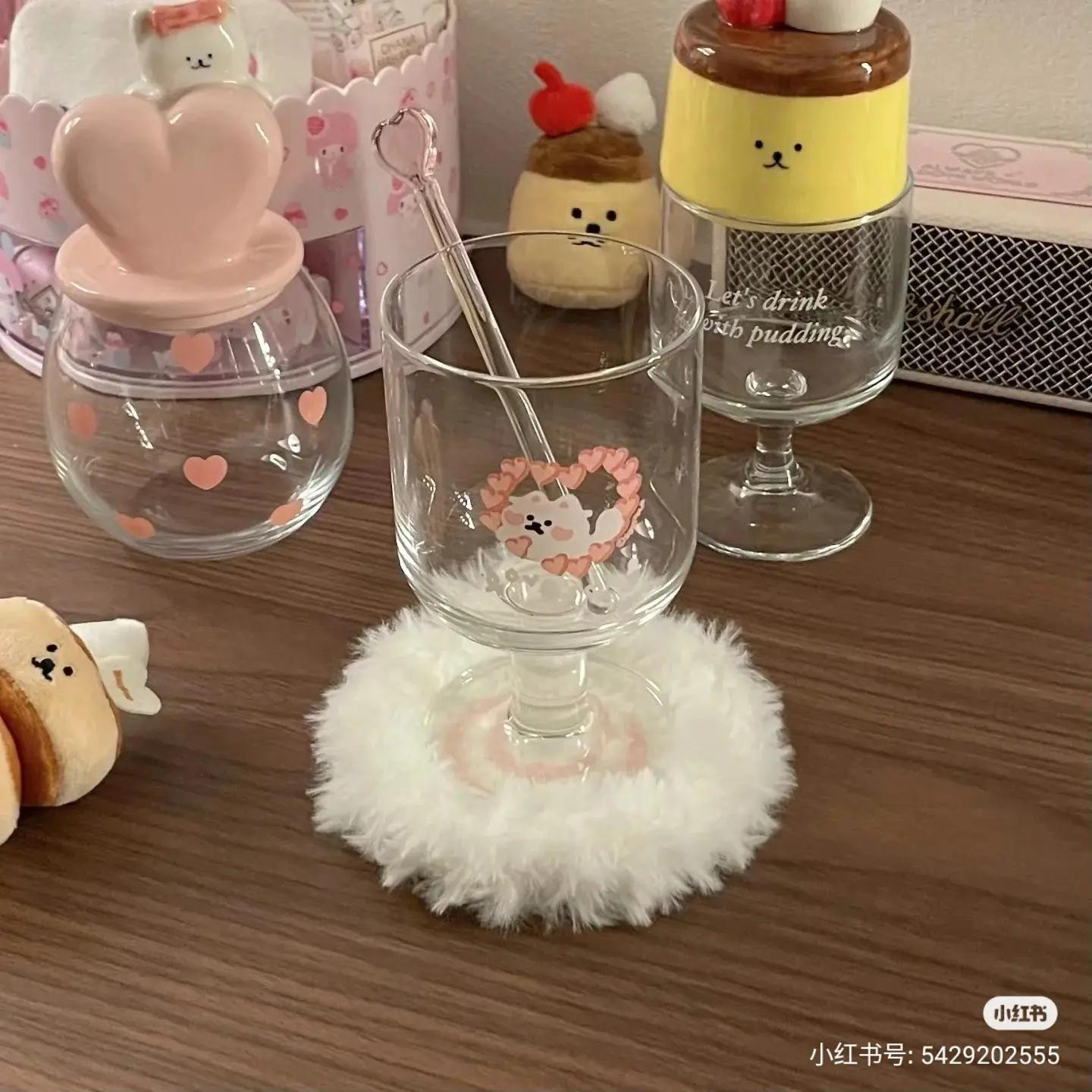 Cute White Fluffy Crochet Coaster Pattern with Pink Spiral Design and Fringe Edging Instructions