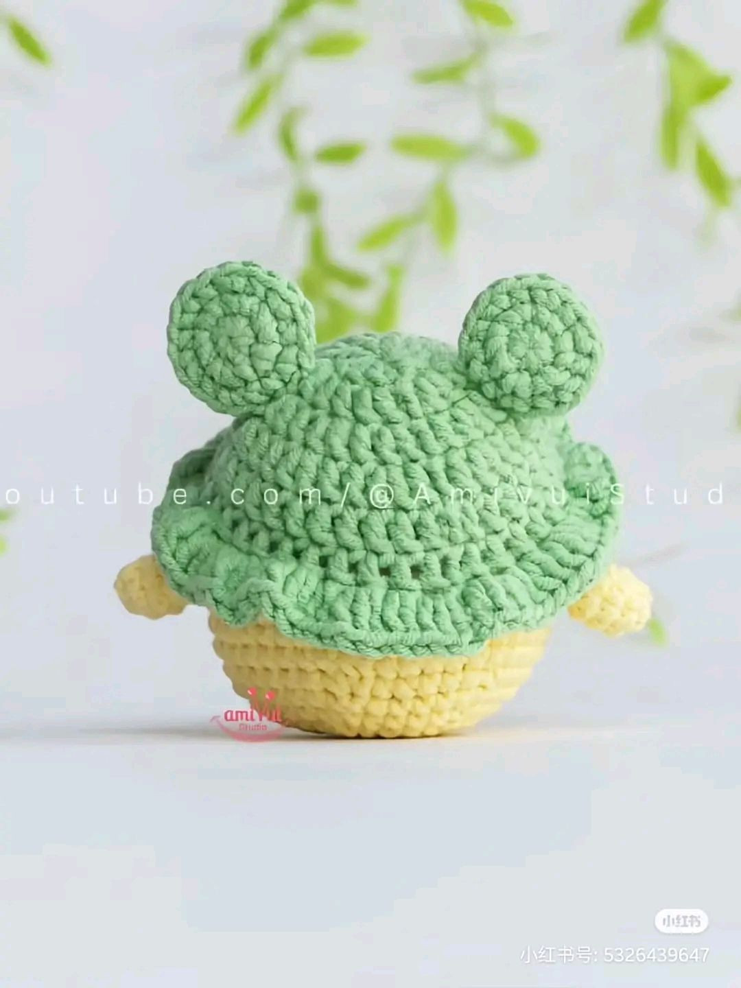 Cute Yellow Duck Amigurumi with Frog Hat Crochet Pattern
