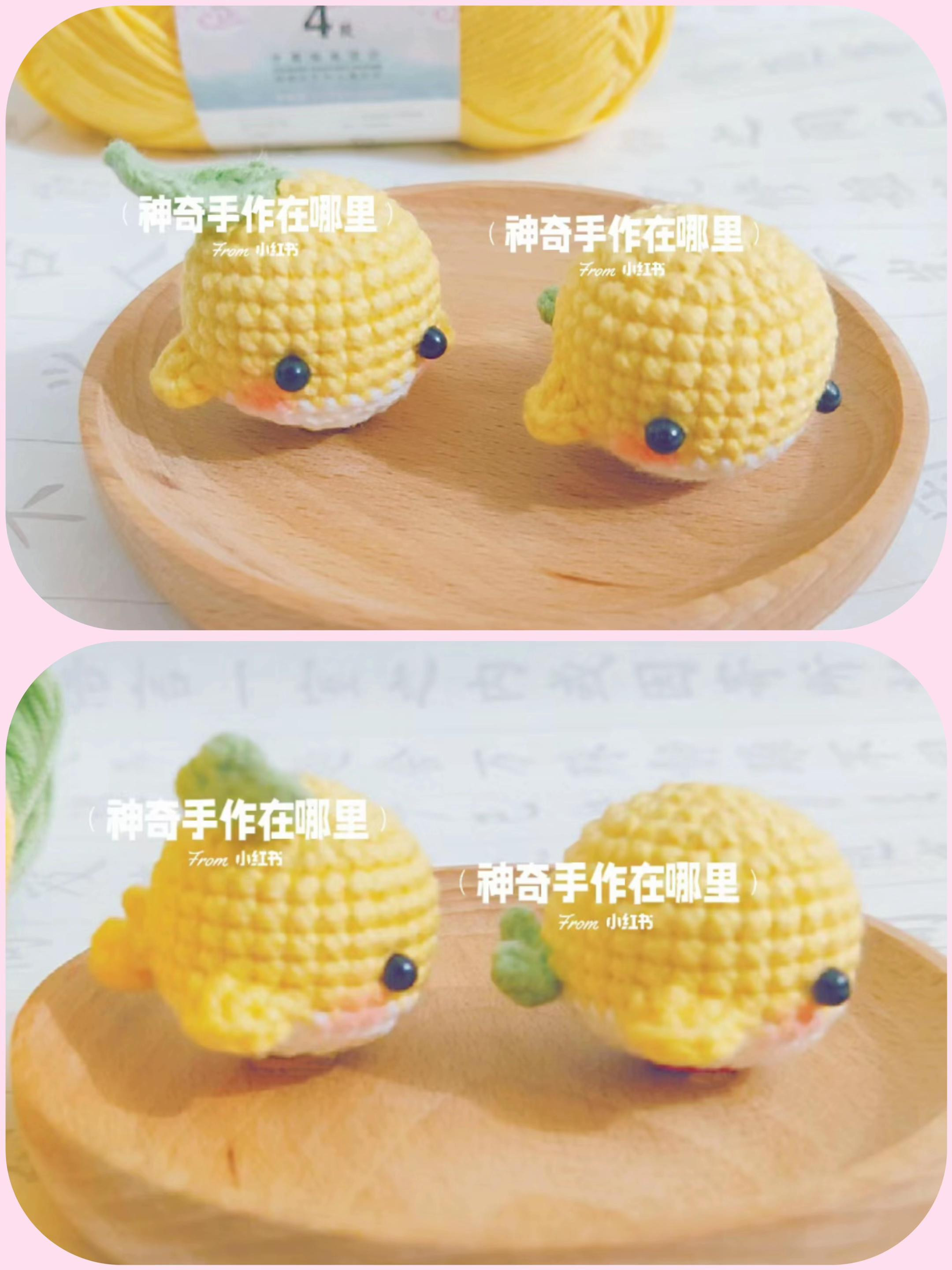 Cute Yellow Mini Whale Crochet Pattern Chart