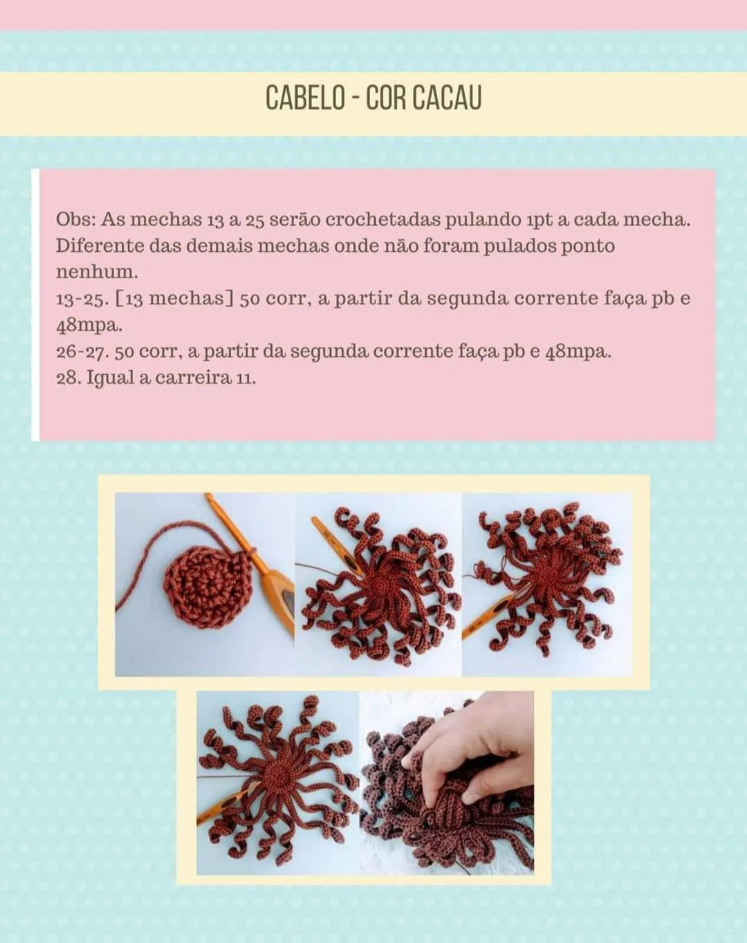 Dalila - Amigurumi Doll Crochet Pattern with Pink Top and Floral Skirt