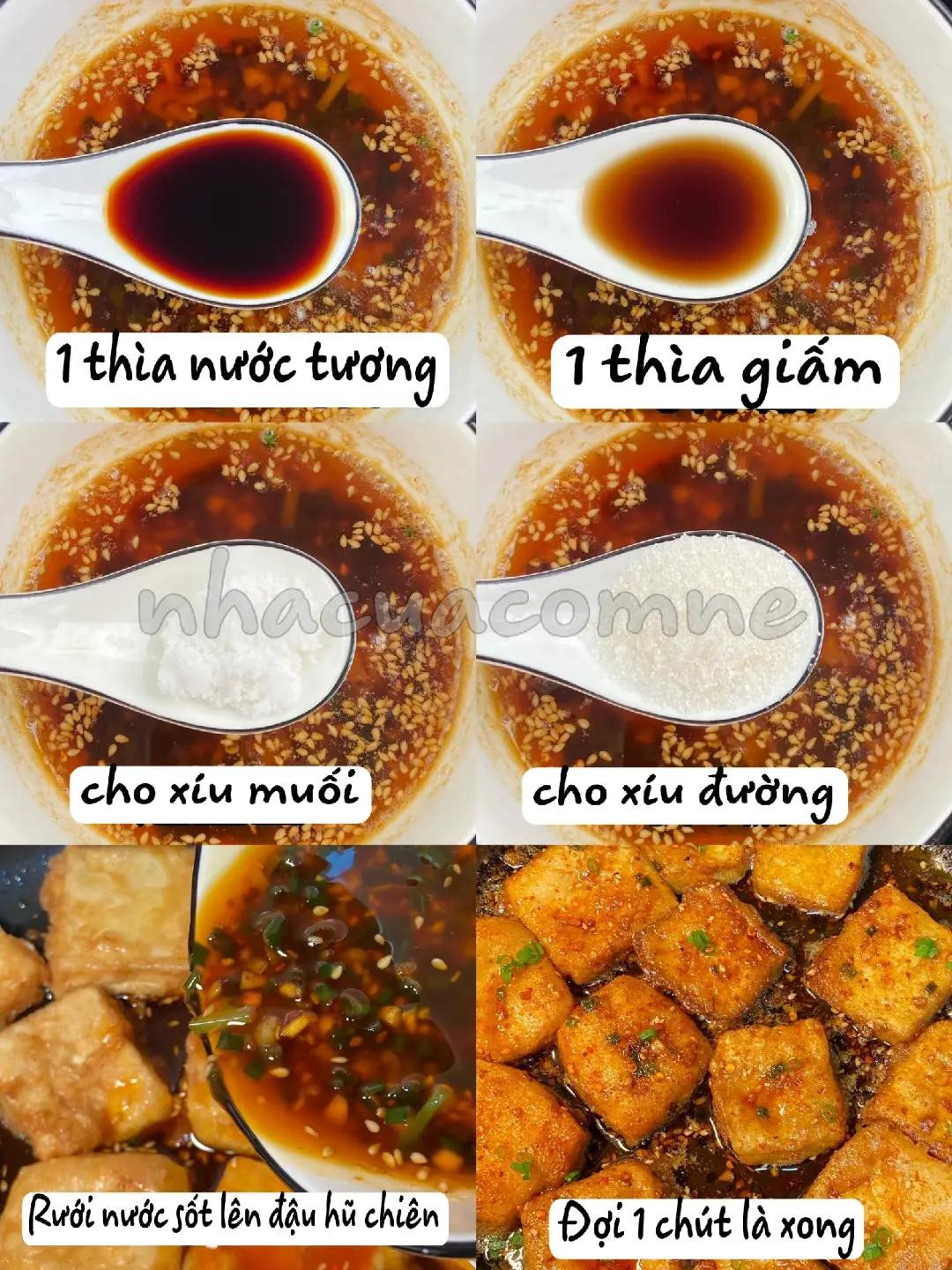 Đậu hũ chiên giòn sốt tỏi ớt cay ngon tuyệt, cách làm đơn giản tại nhà