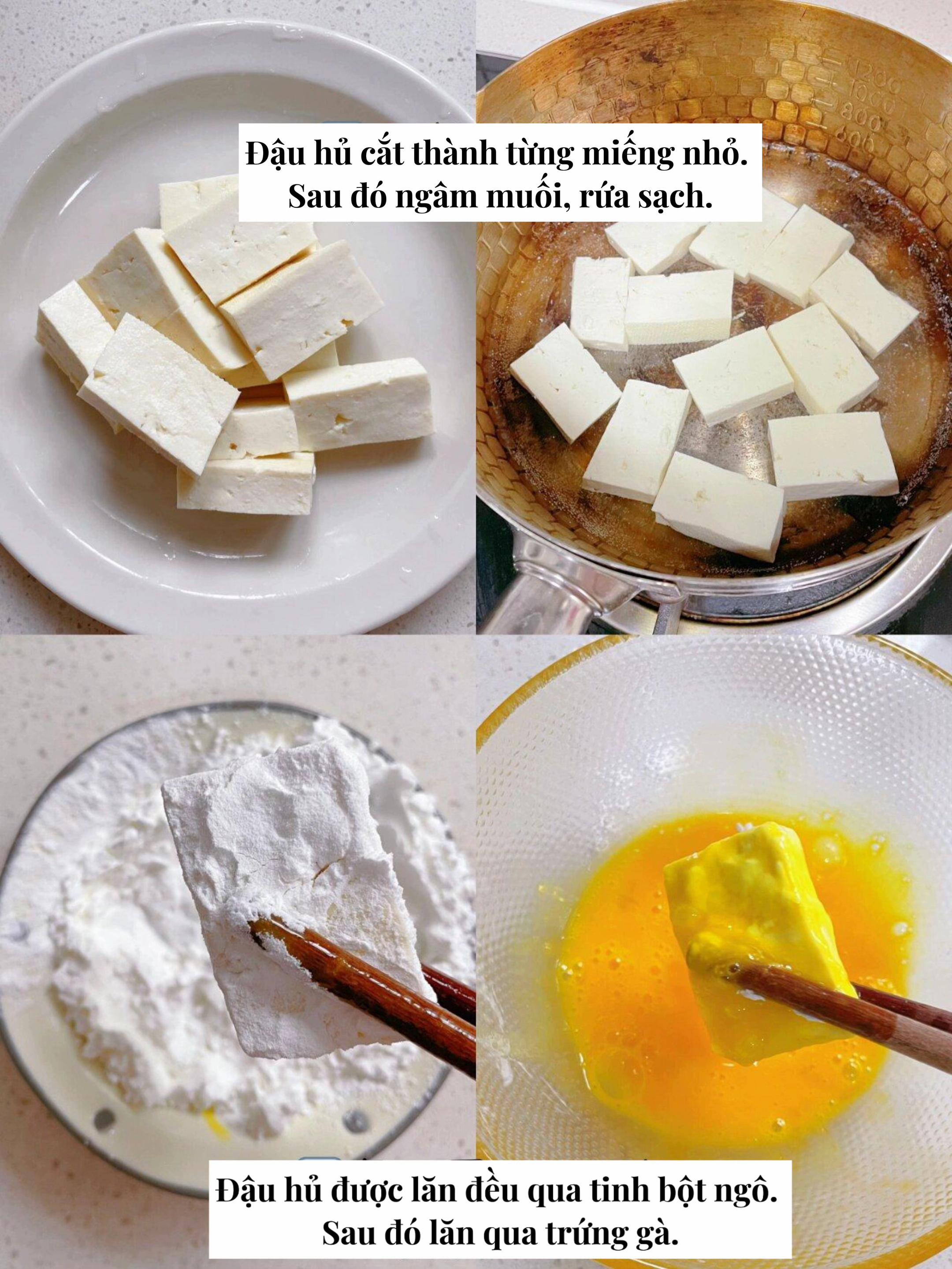 Đậu Hủ Sốt Cà Chua - Món ăn ngon, dễ làm cho bé với đậu hũ chiên vàng giòn