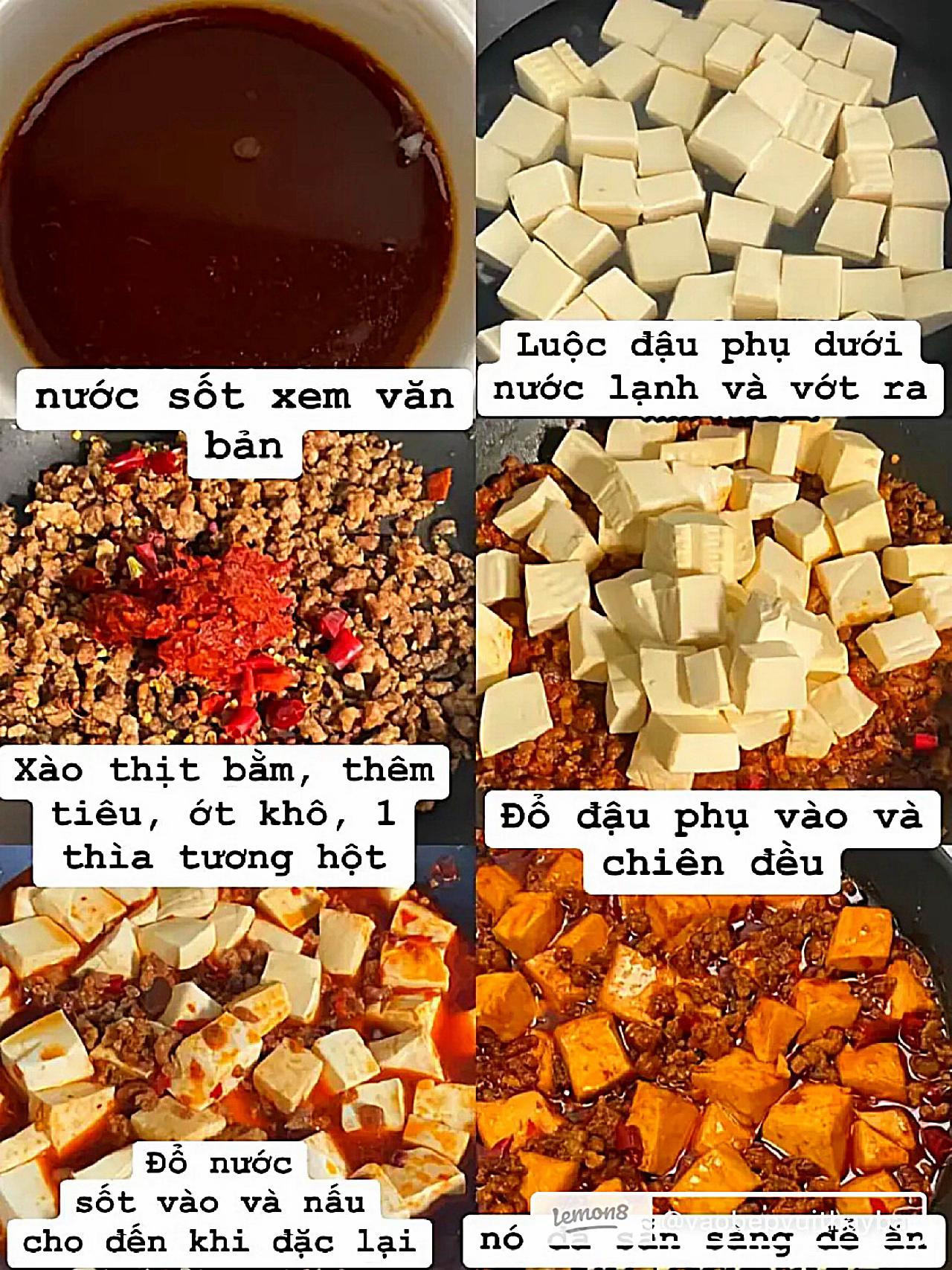 Đậu phụ Mabo - Món Trung Ngon