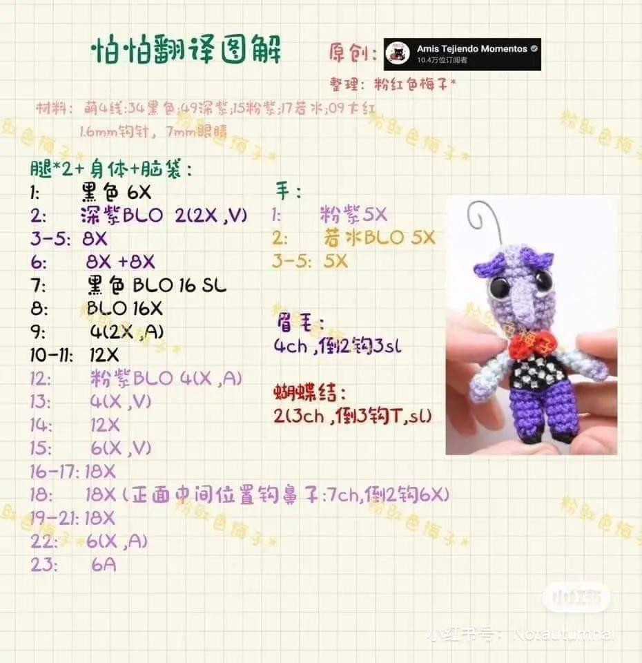 De todo patrón crochet: Guía de abreviaturas chinas y amigurumis