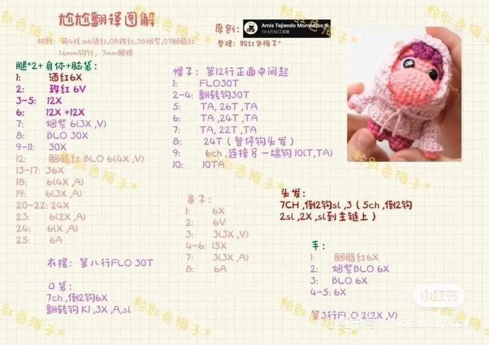 De todo patrón crochet: Guía de abreviaturas chinas y amigurumis