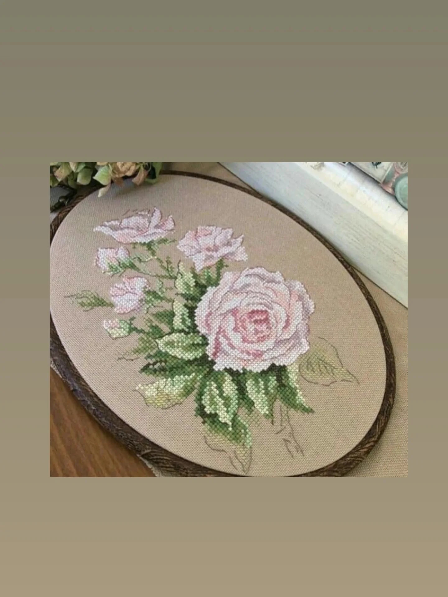 Delicate Pink Rose Cross Stitch Chart Pattern