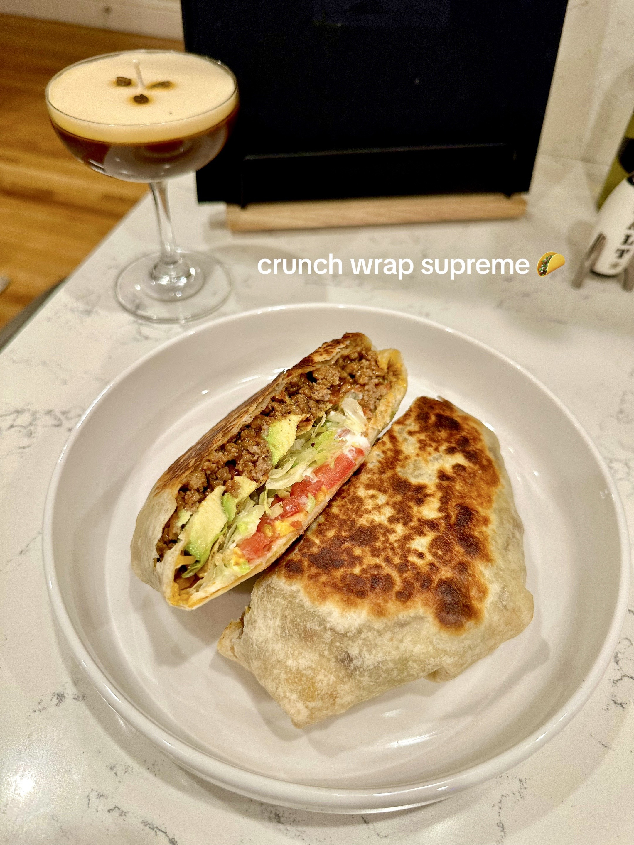 Delicious Homemade Meals: Chicken Parm Rigatoni, Crunch Wrap Supreme, Grilled Cheese with Tomato Soup, Buffalo Chicken Wraps, and Mushroom Sausage Farfalle