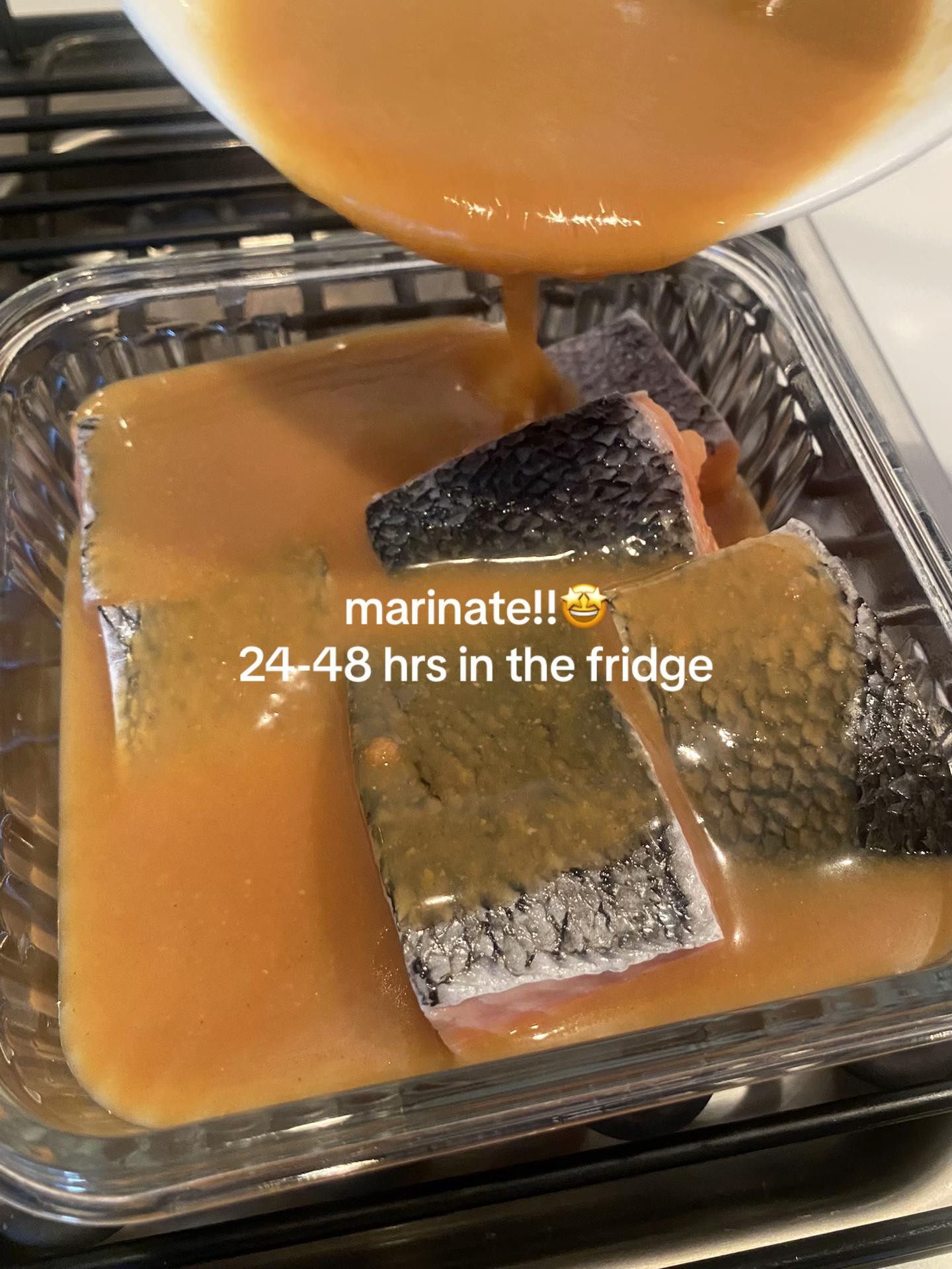 Delicious Miso Glazed Salmon Recipe inspired by Nobu with marinade instructions and ingredients