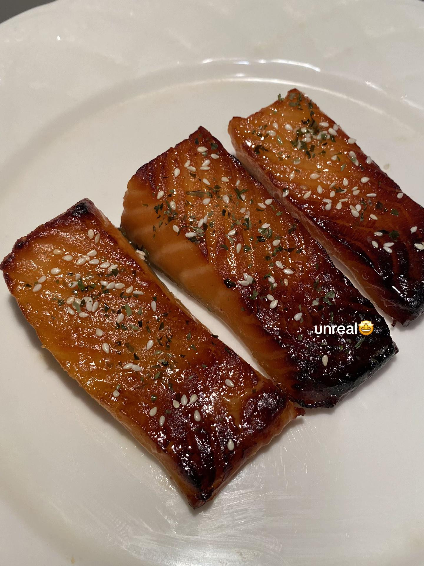 Delicious Miso Glazed Salmon Recipe inspired by Nobu with marinade instructions and ingredients