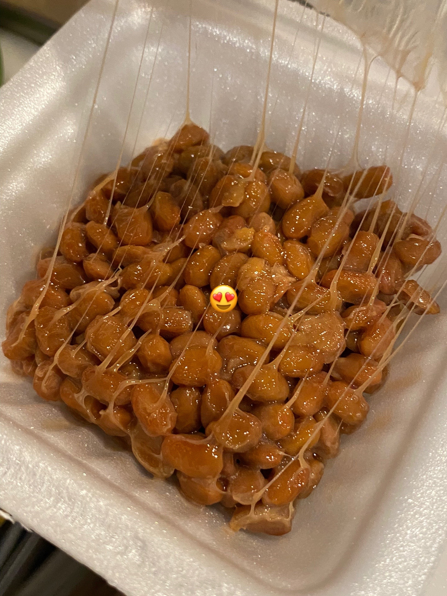 Delicious Natto Rice Bowl with Runny Onsen Egg and Mustard