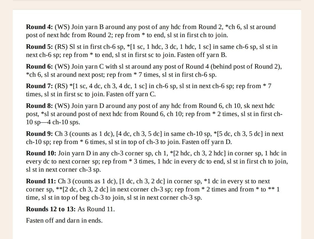 Dhurrie, Mulberry Shell & Bloom Crochet Granny Square Patterns