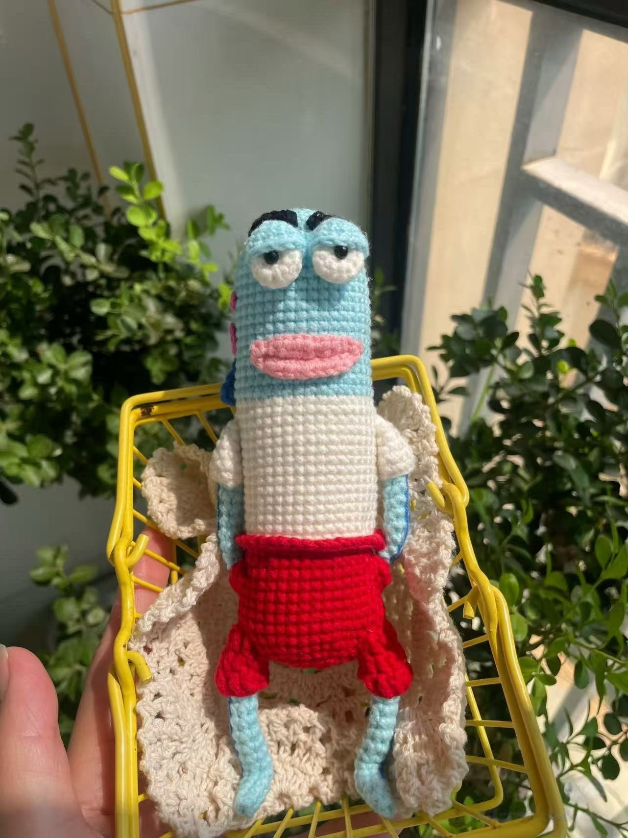 Diagrama de Crochê do Peixe Estiloso (Incisivo) - Bob Esponja