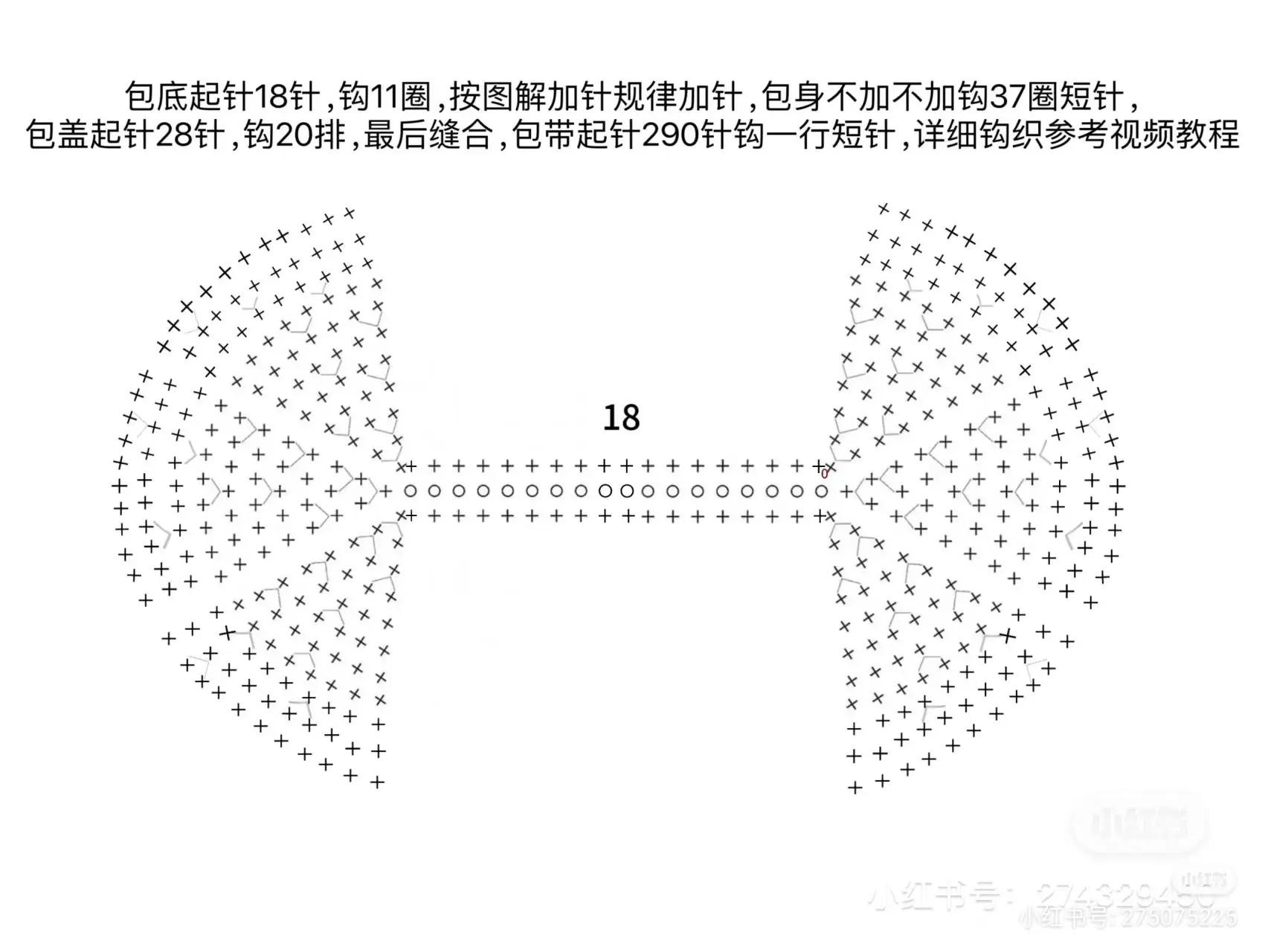 DIY Crochet Backpack Pattern: Creamy White Mini Bag Chart with Detailed Stitch Instructions