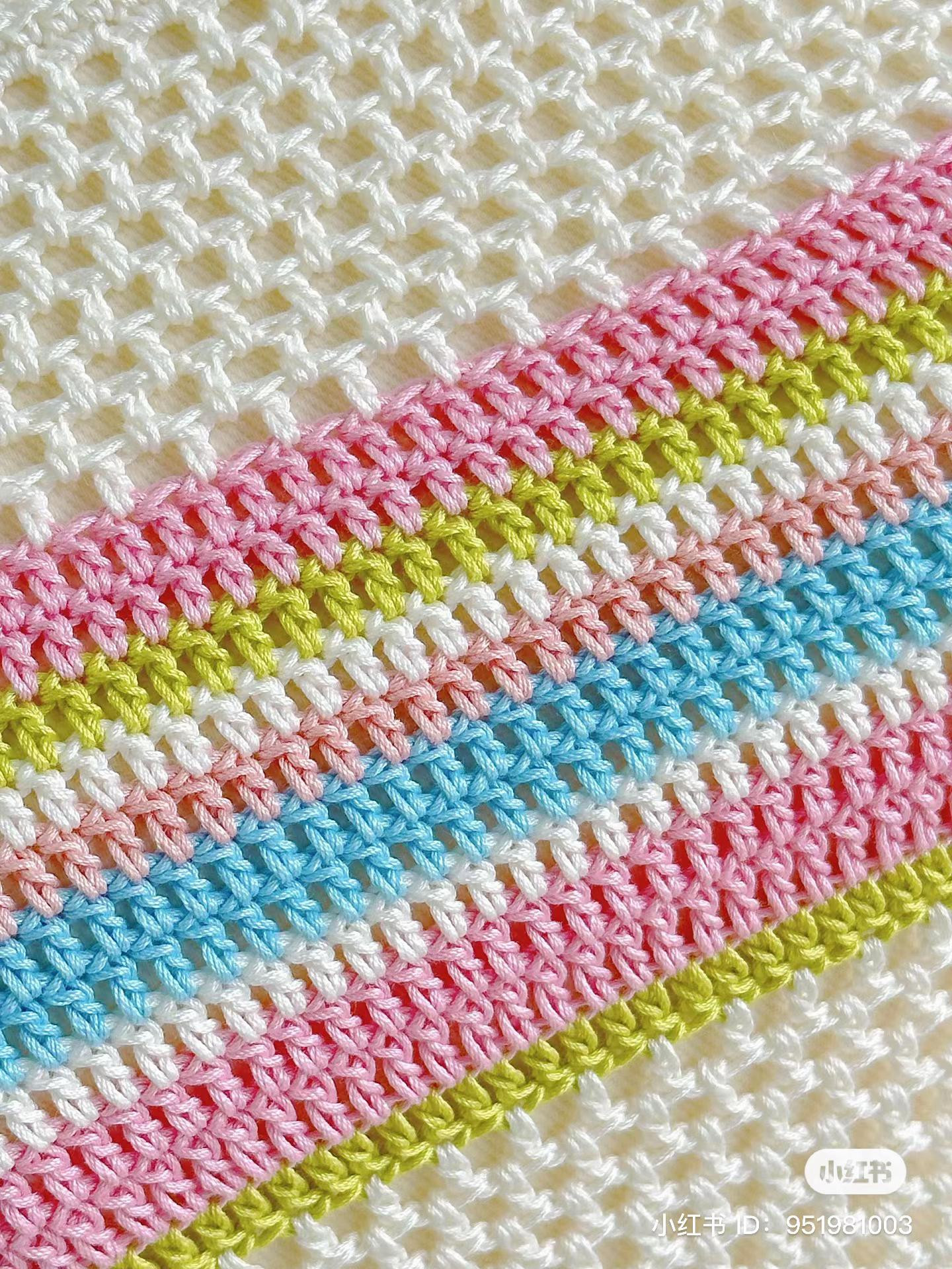 DIY Pastel Striped Crochet Crop Top Tutorial with Flat Chart and Size Guide