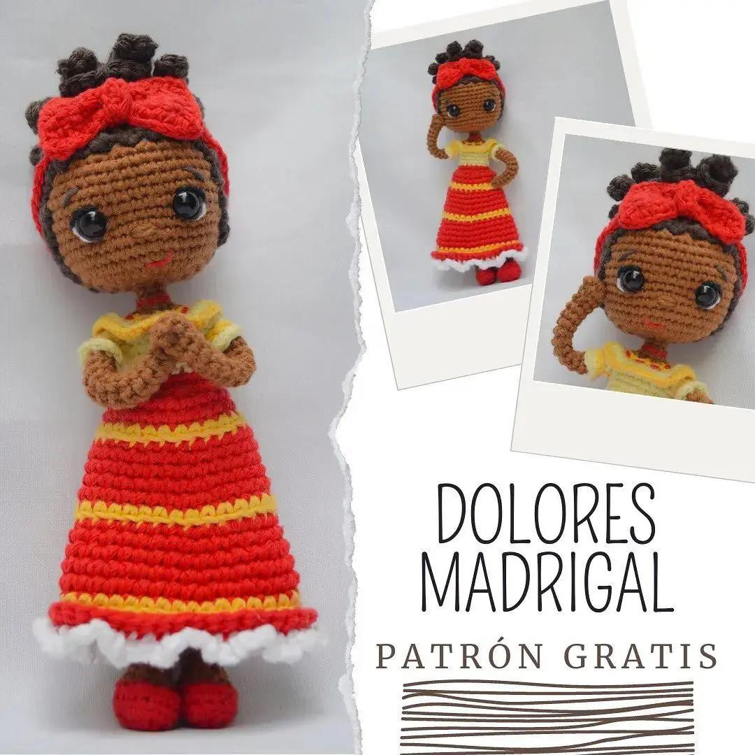 Dolores Madrigal Amigurumi Crochet Pattern