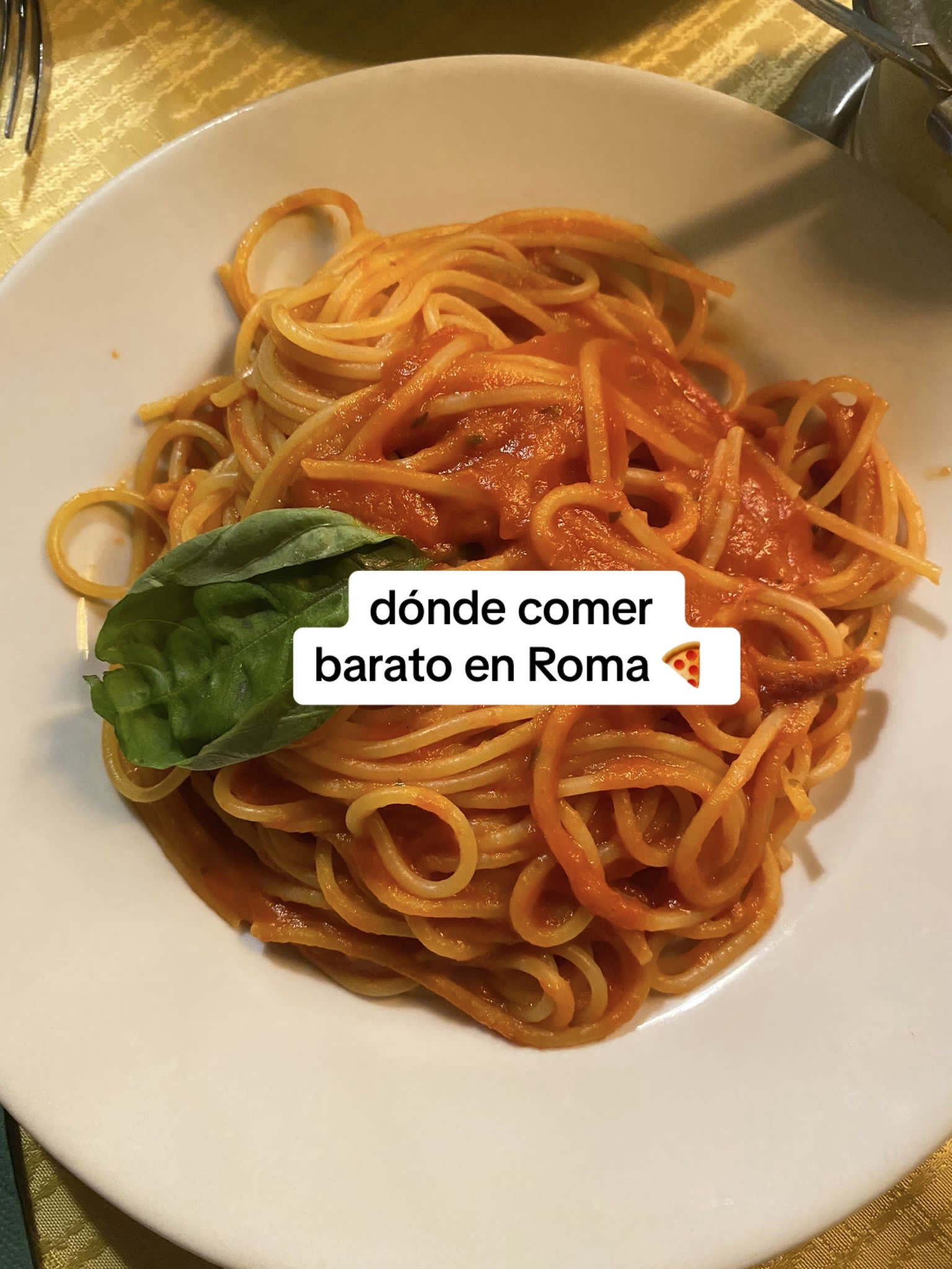 Dónde comer barato en Roma: Pasta Pomodoro, Amatriciana, Pizza Romana y Gelato