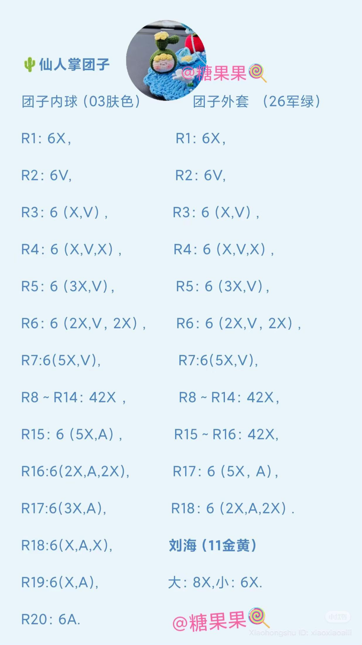 Doraemon Amigurumi Car Dashboard Decoration Crochet Pattern Chart