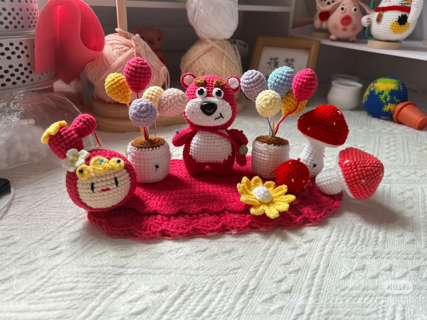 Doraemon Amigurumi Car Dashboard Decoration Crochet Pattern Chart