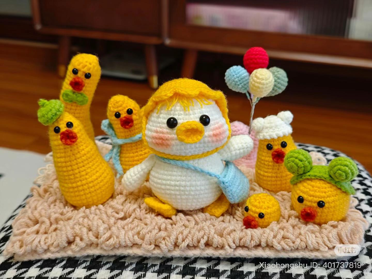 Doraemon Amigurumi Car Dashboard Decoration Crochet Pattern Chart