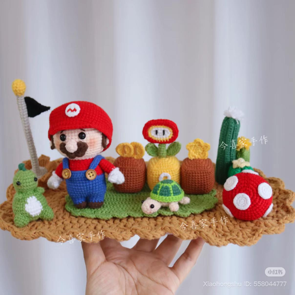 Doraemon Amigurumi Car Dashboard Decoration Crochet Pattern Chart