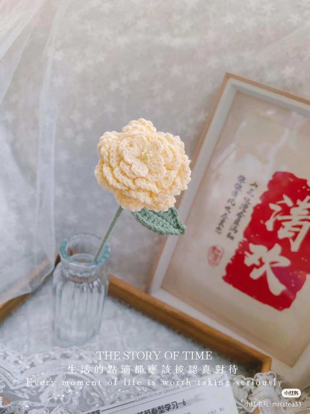 Double-Petal Peony Crochet Flower Pattern with Instructions