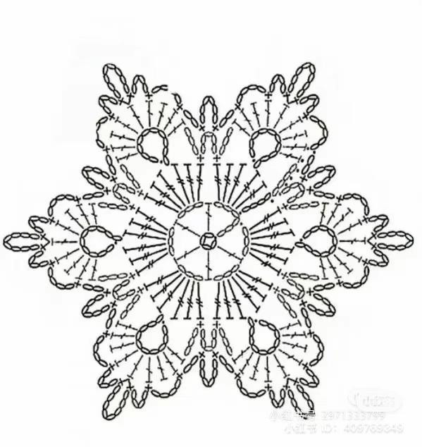 Dreamer Crochet Flower Chart: Pink and Lime Green Granny Square Pattern with Instructions