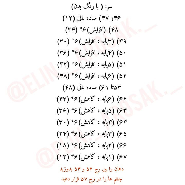 دستور بافت رایگان عروسک آقا پسر (قسمت اول) - آموزش گام به گام