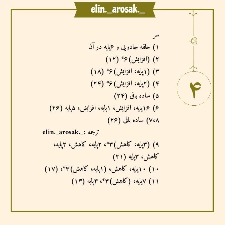 دستور بافت رایگان دایناسور (ترجمه: elin._arosak_)