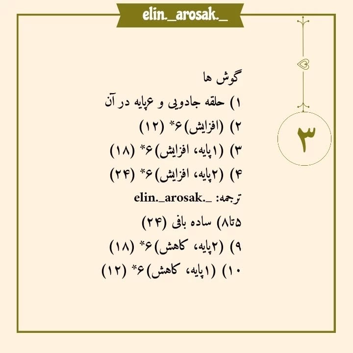 دستور بافت سبد خرسی قلاب‌بافی - آموزش رایگان گام به گام ساخت سبد و گوش‌ها