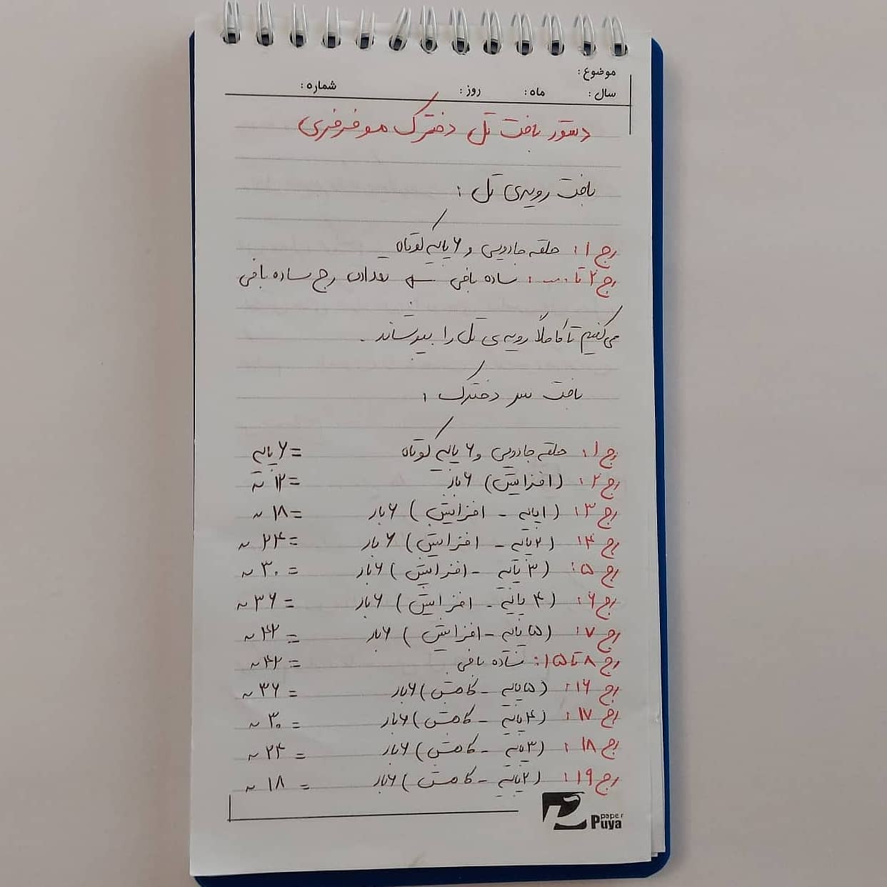 دستور بافت تل دخترک موفرفری