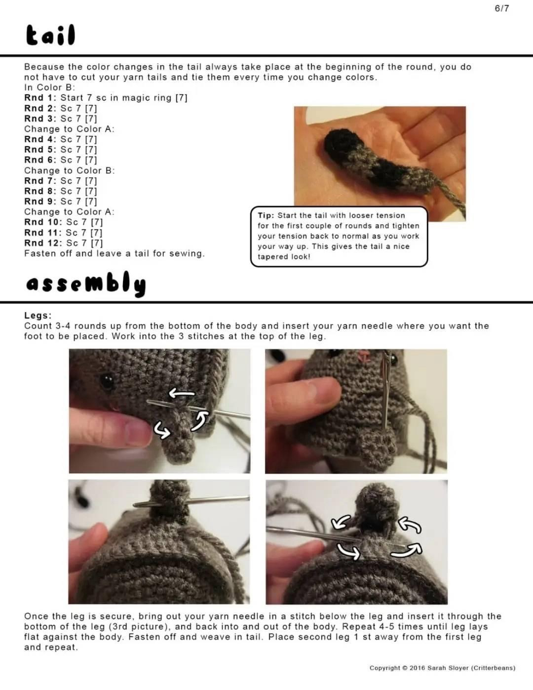 Dumpling Kitty Crochet Pattern Tutorial by Critterbeans