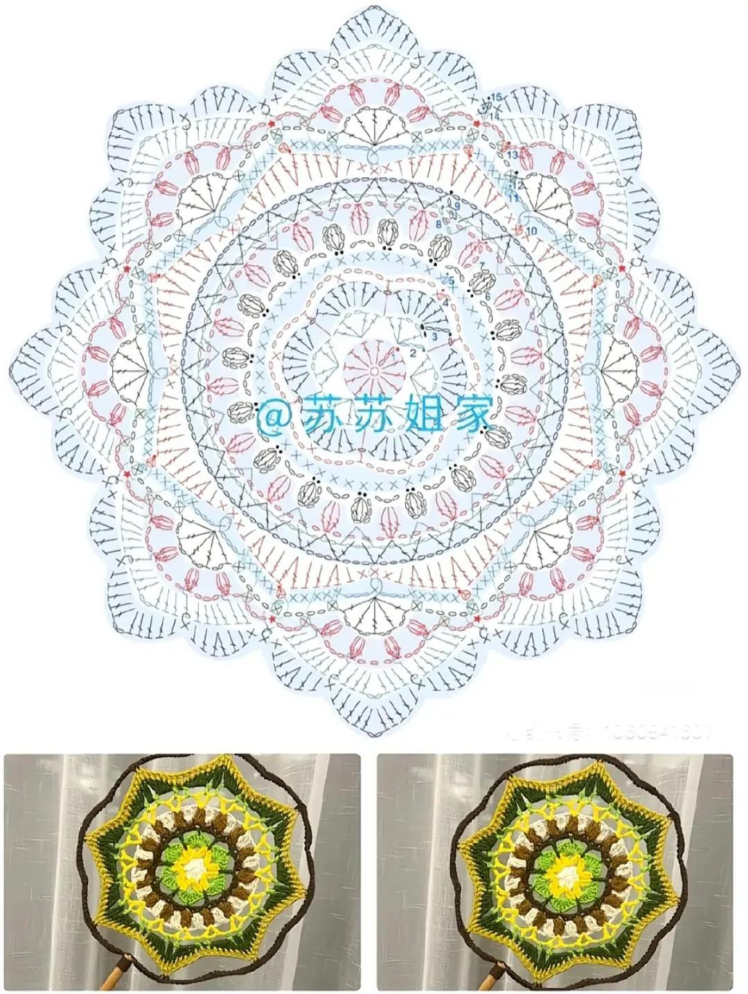 Dunhuang Art Crochet Fan Chart: Traditional Chinese Style Patterns