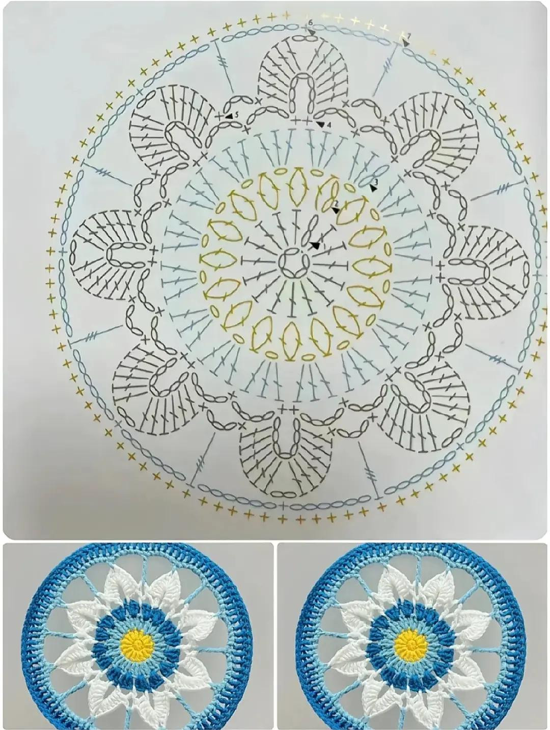 Dunhuang Art Crochet Fan Chart: Traditional Chinese Style Patterns