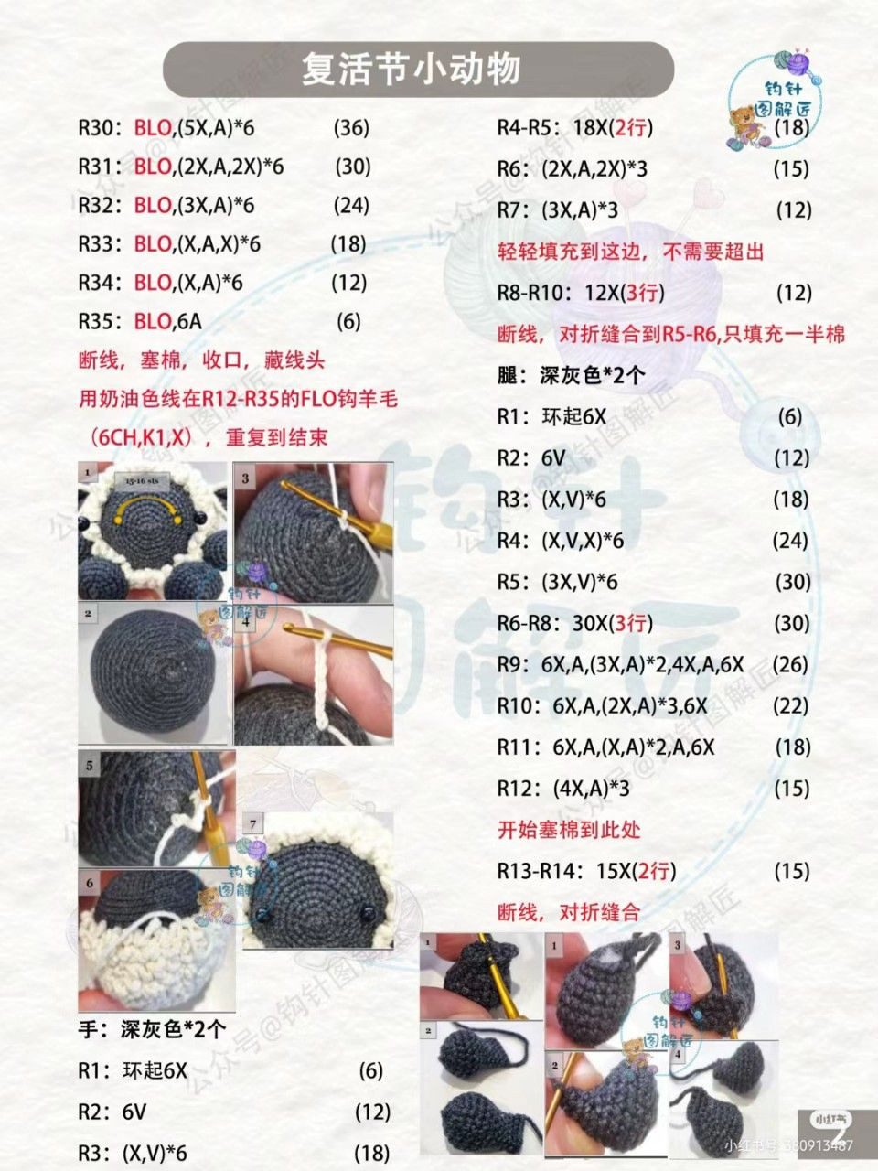 Easter Animals Crochet Pattern: Sheep, Chick, and Carrot Rabbit Amigurumi Tutorial