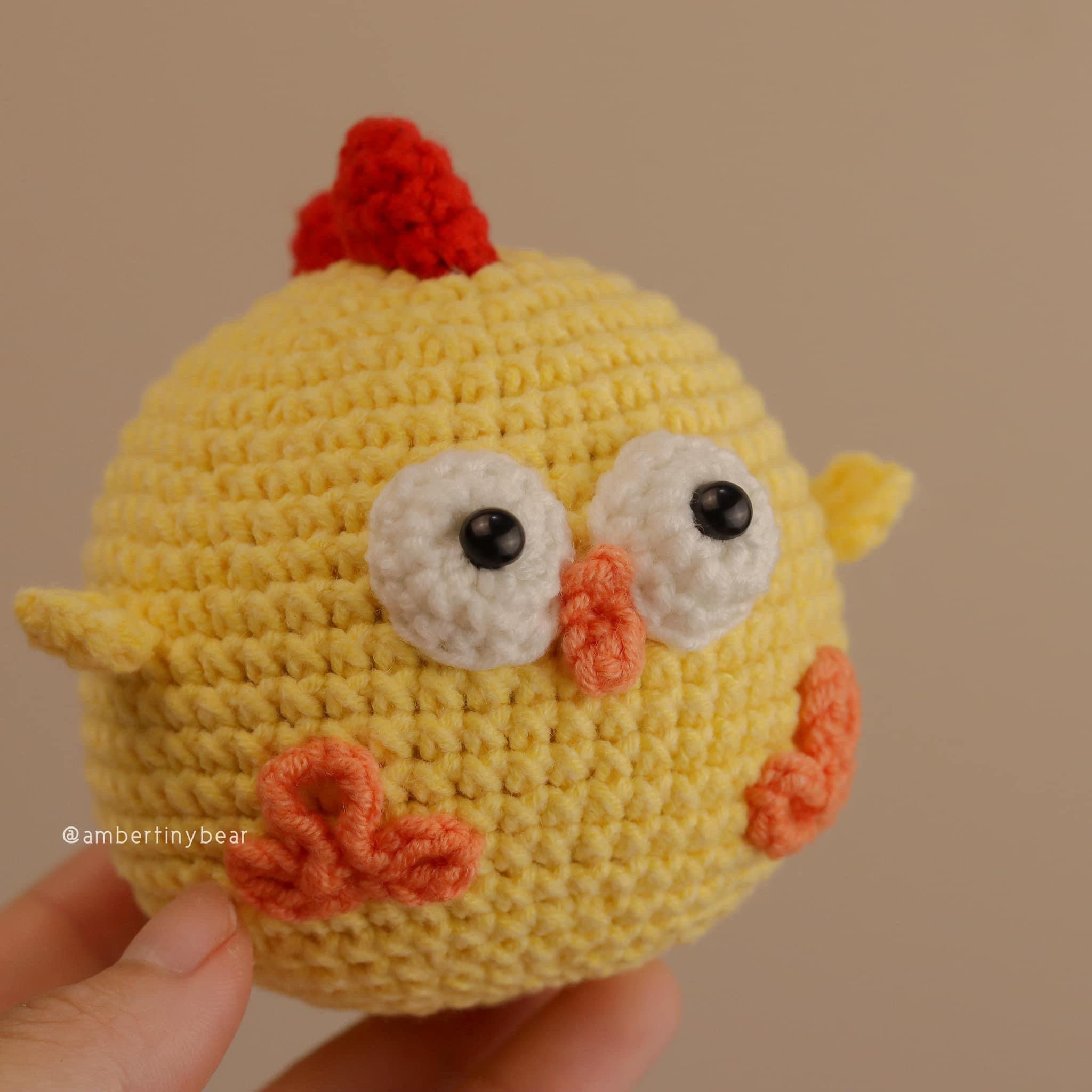 Easter Chicken Egg Crochet Pattern - Materials and Abbreviations