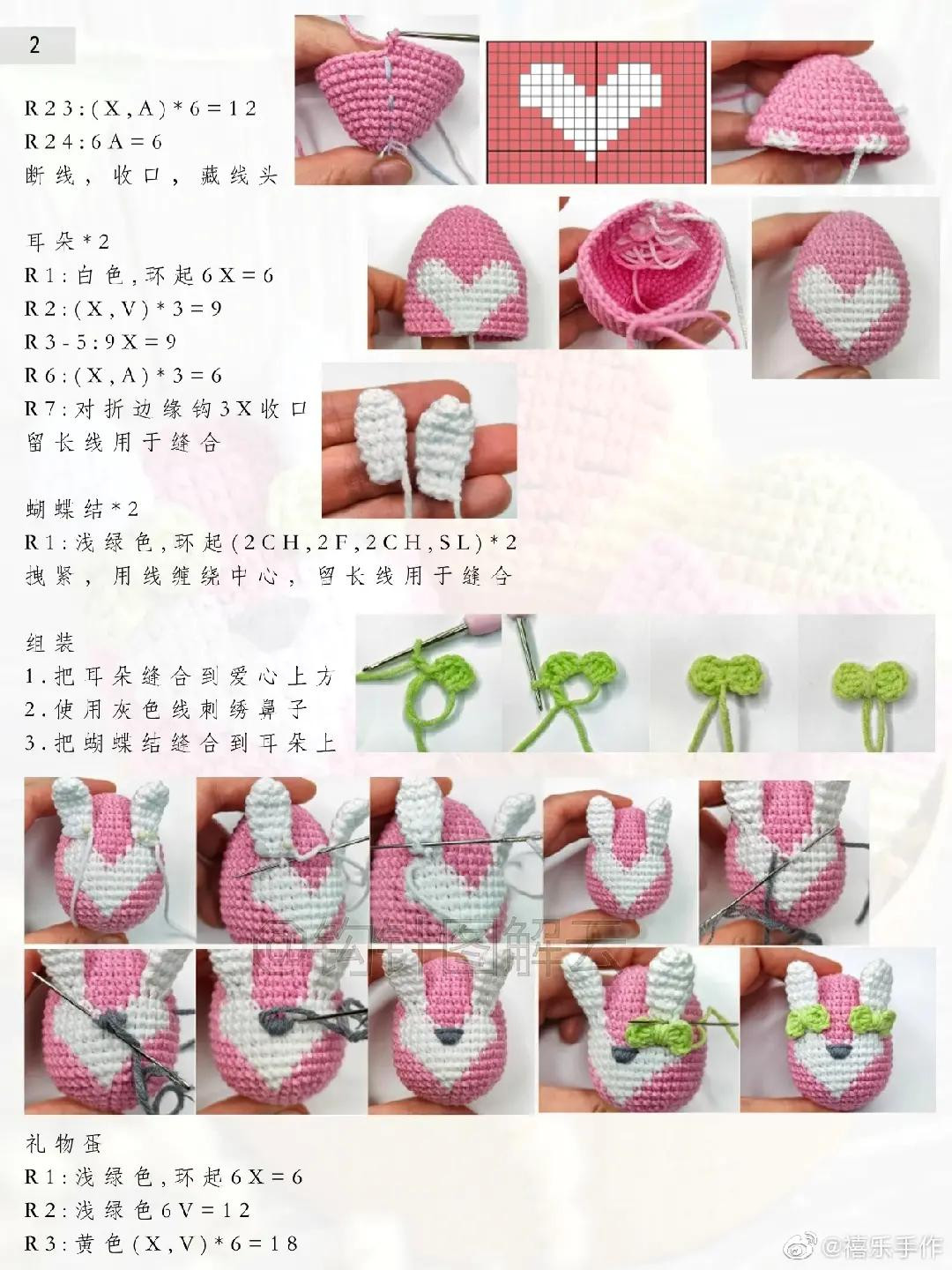 Easter Crochet Eggs Pattern: Bunny, Gift Box, and Carrot Egg Amigurumi Tutorial