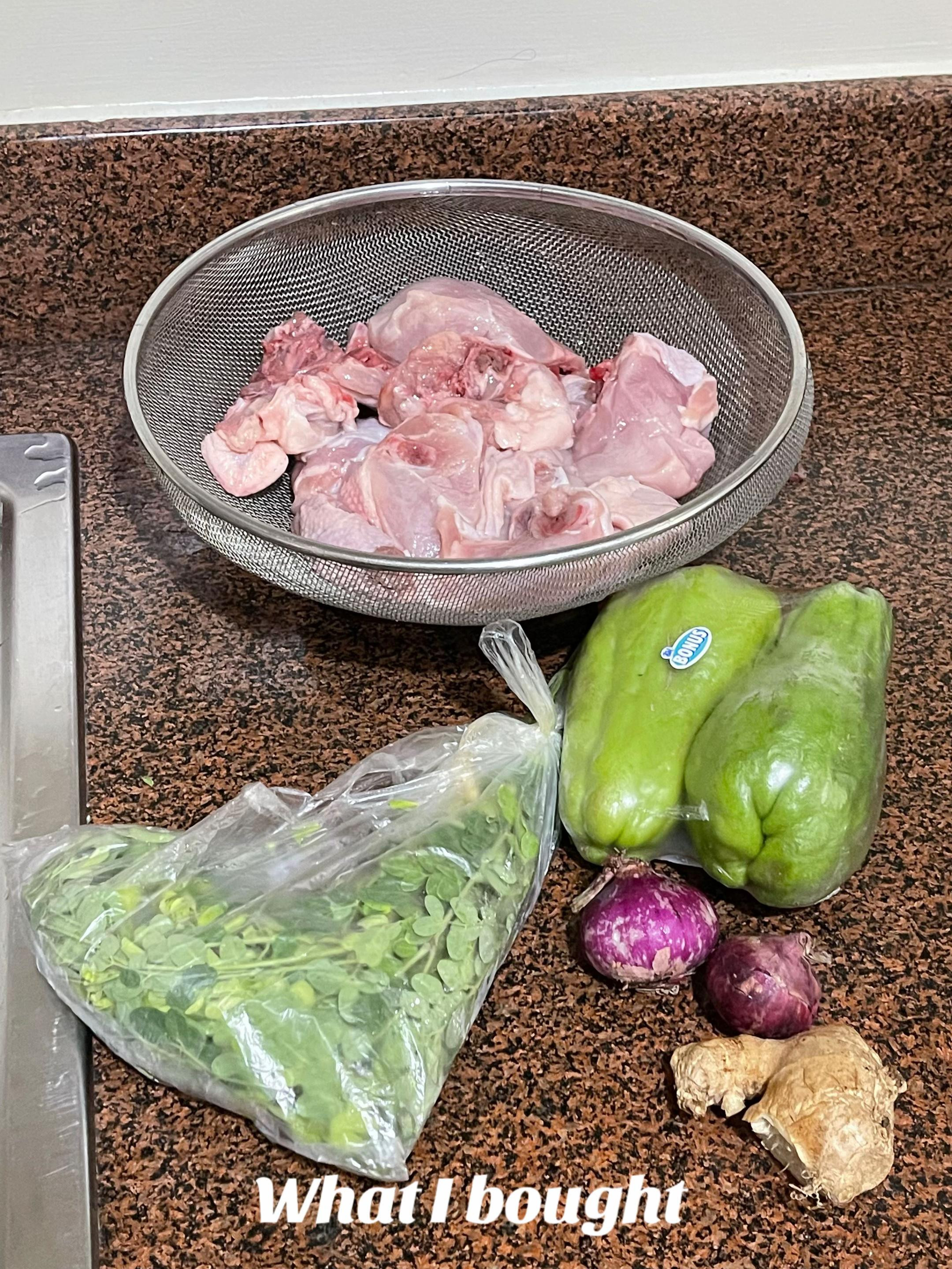 Easy and Affordable Tinola Recipe with Chicken, Chayote, Malunggay, Ginger, and Onions