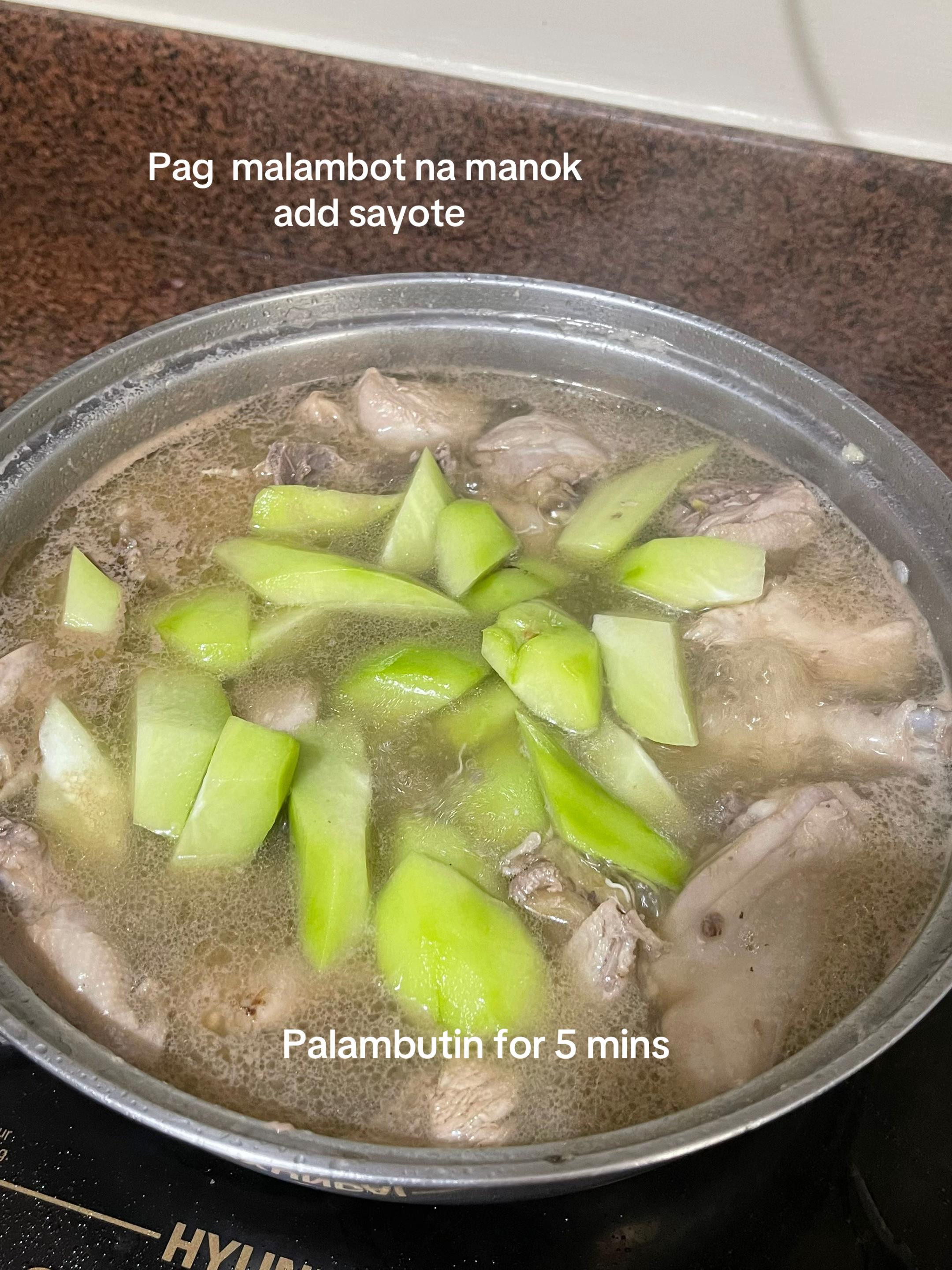 Easy and Affordable Tinola Recipe with Chicken, Chayote, Malunggay, Ginger, and Onions