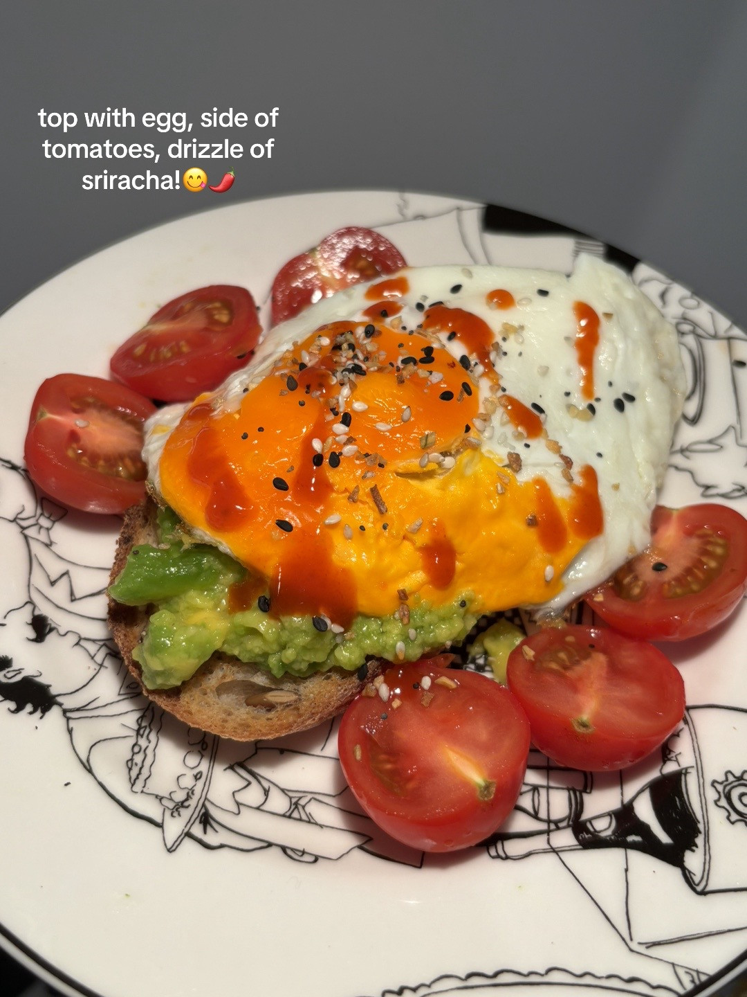 Easy Avocado Toast Recipe with Fried Egg, Salsa, and Seasoned Seeds