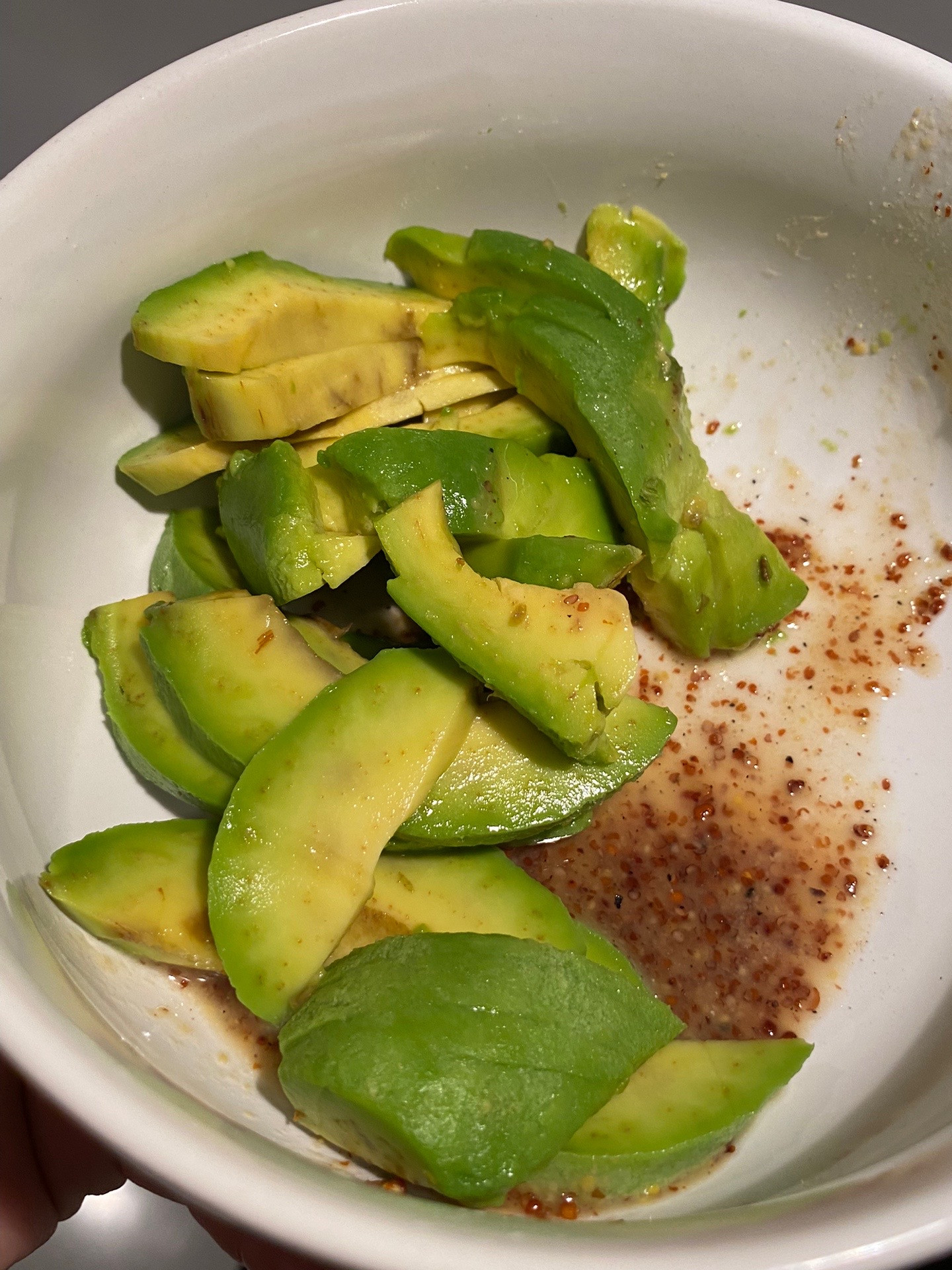 Easy Avocado Toast with Runny Egg and Honey Dijon Dressing for Breakfast