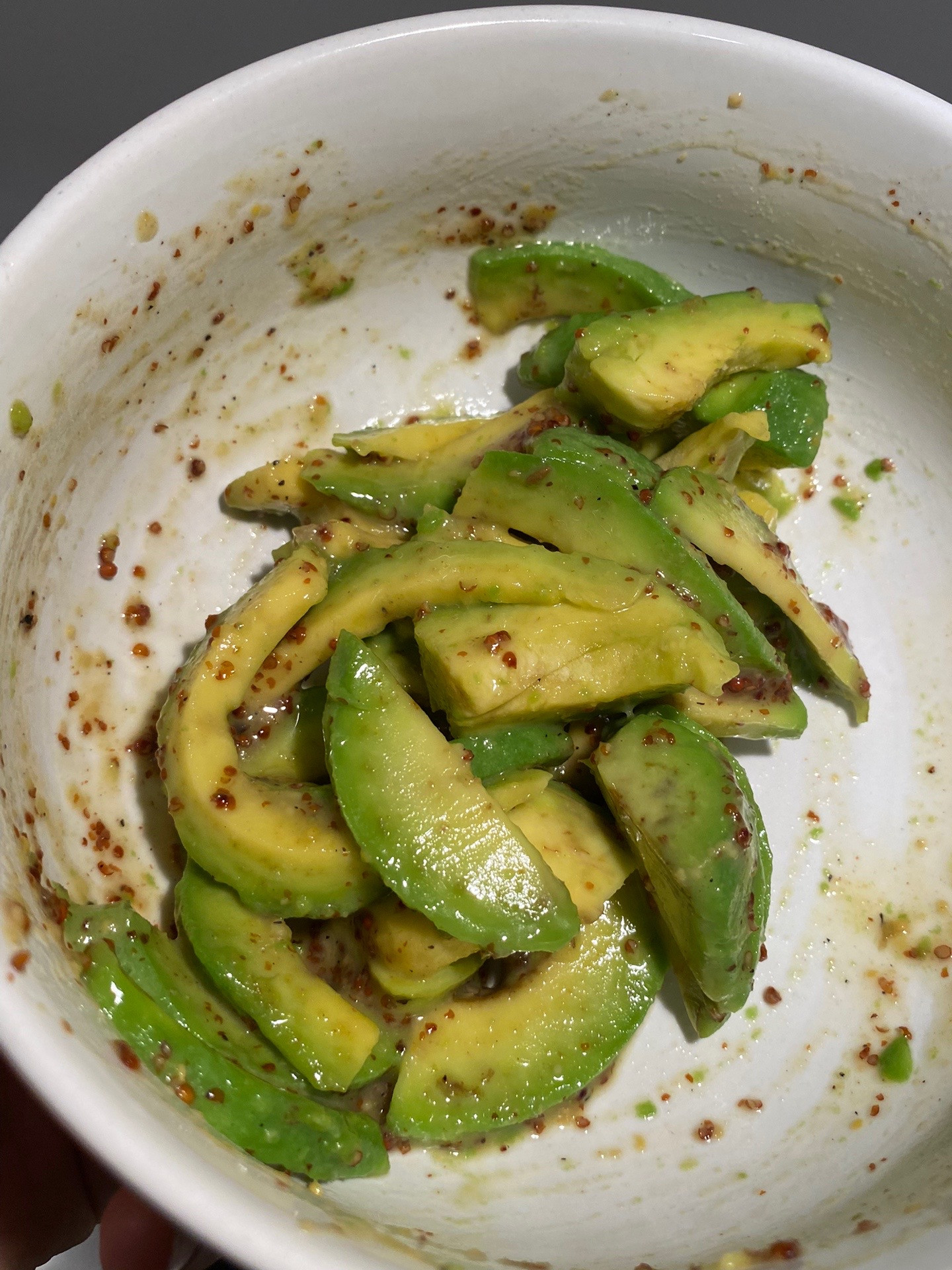 Easy Avocado Toast with Runny Egg and Honey Dijon Dressing for Breakfast