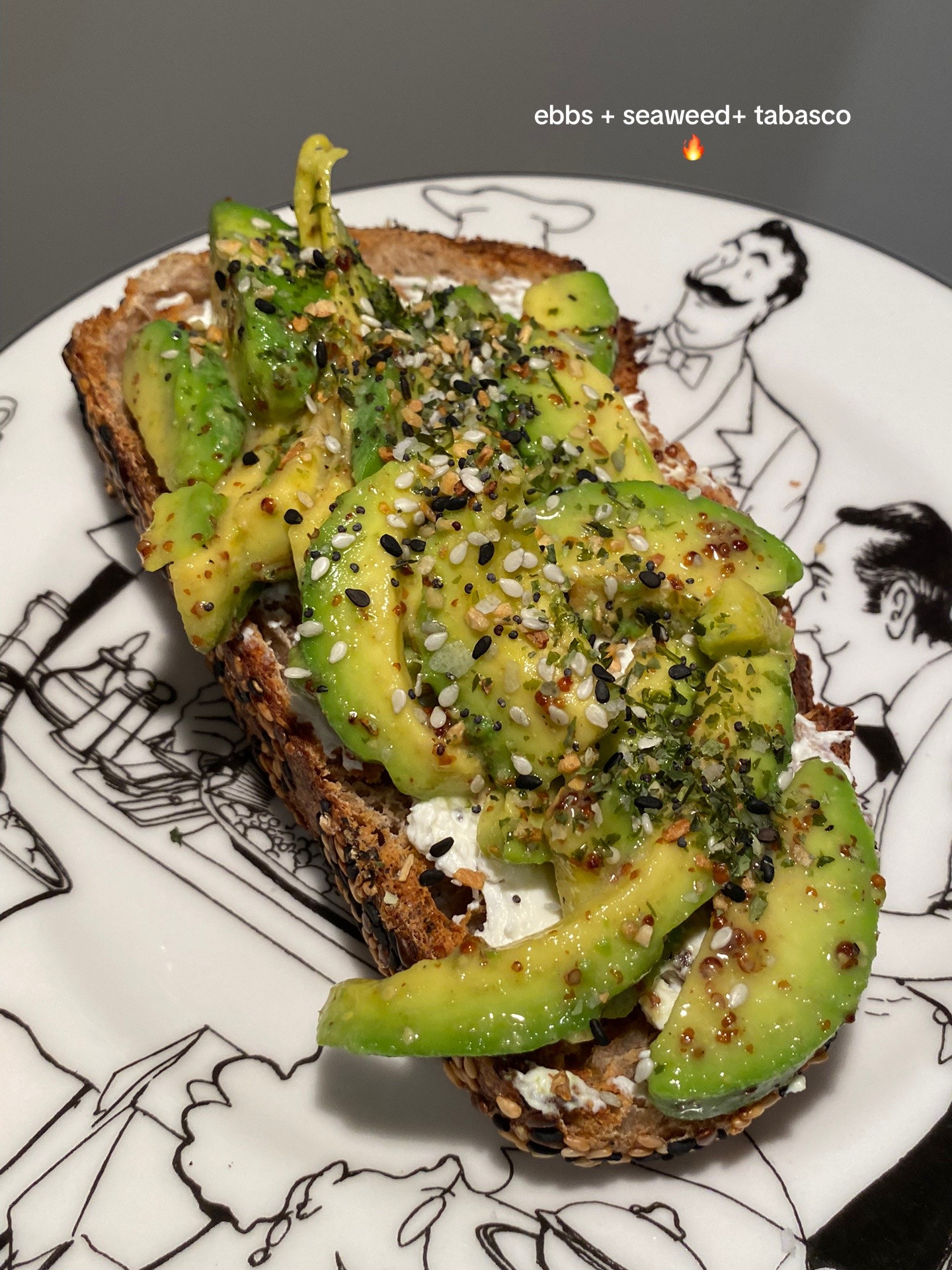 Easy Avocado Toast with Runny Egg and Honey Dijon Dressing for Breakfast