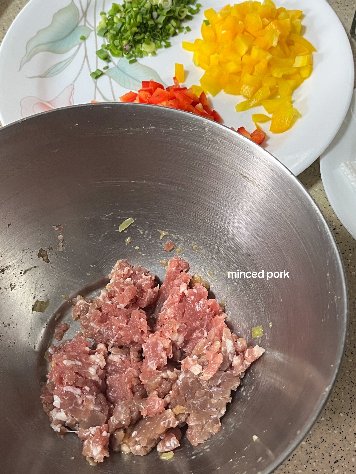 Easy Homemade Pork Tofu Meatballs with Colorful Vegetables