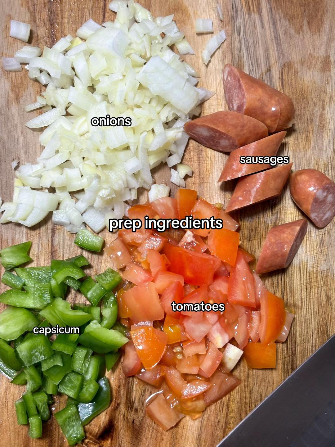 Easy One-Pan Shakshuka with Sausage, Eggs, and Fresh Vegetables