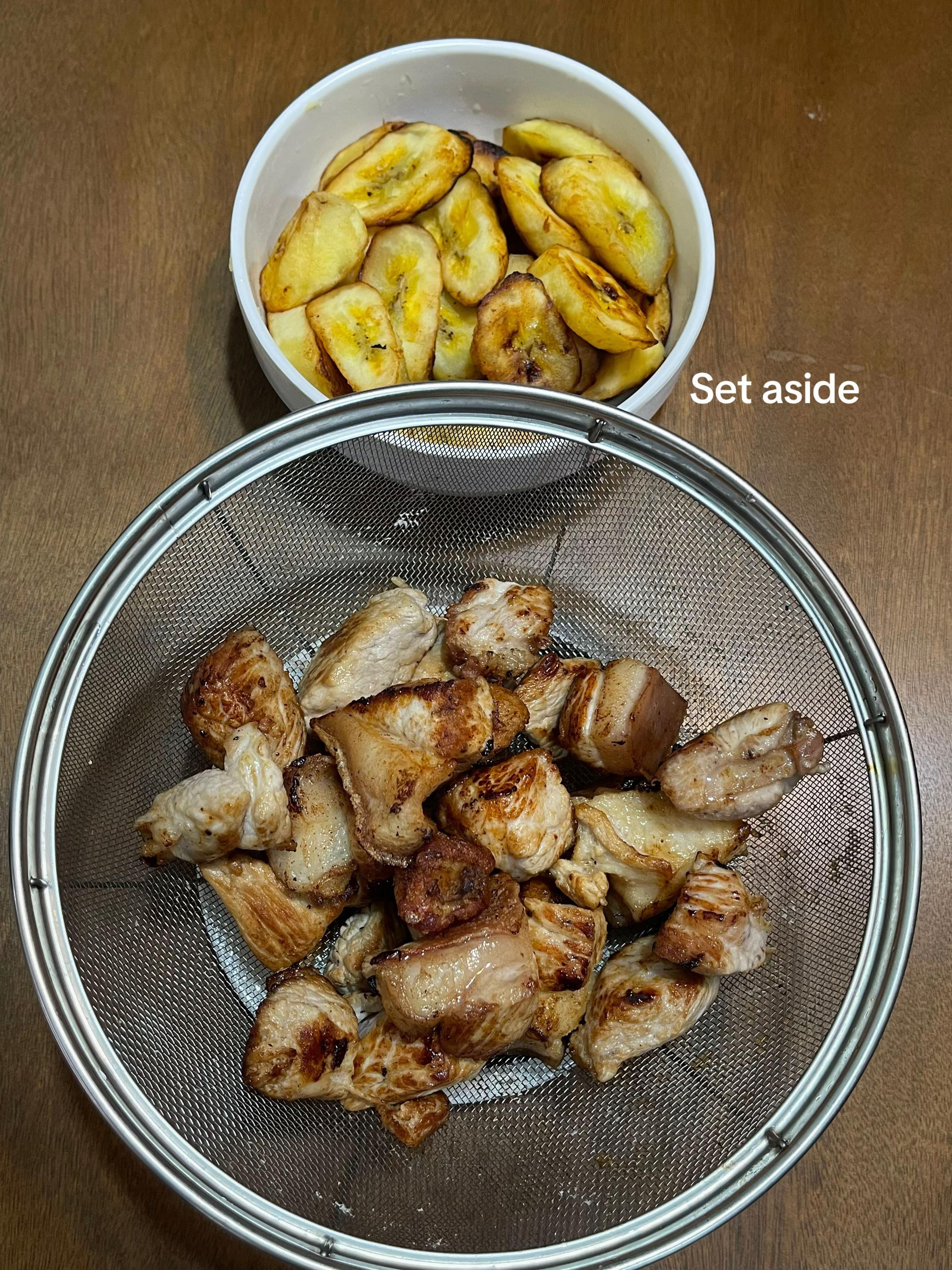 Easy Pork Estofado Recipe with Plantains, Pineapple Chunks and Spices