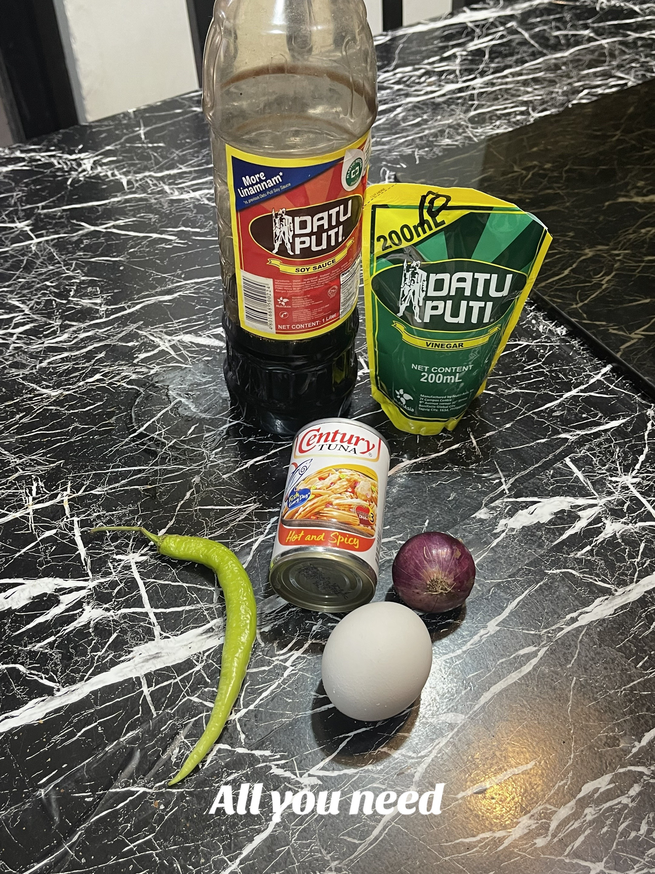 Easy Spicy Tuna Recipe with Egg, Soy Sauce and Vinegar - Filipino Home Cooking