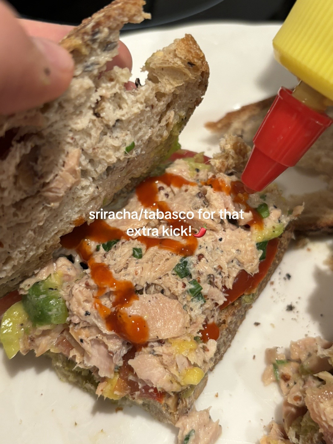 Easy Tunacado Sandwich Recipe: Tuna, Yogurt, and Pesto on Toast