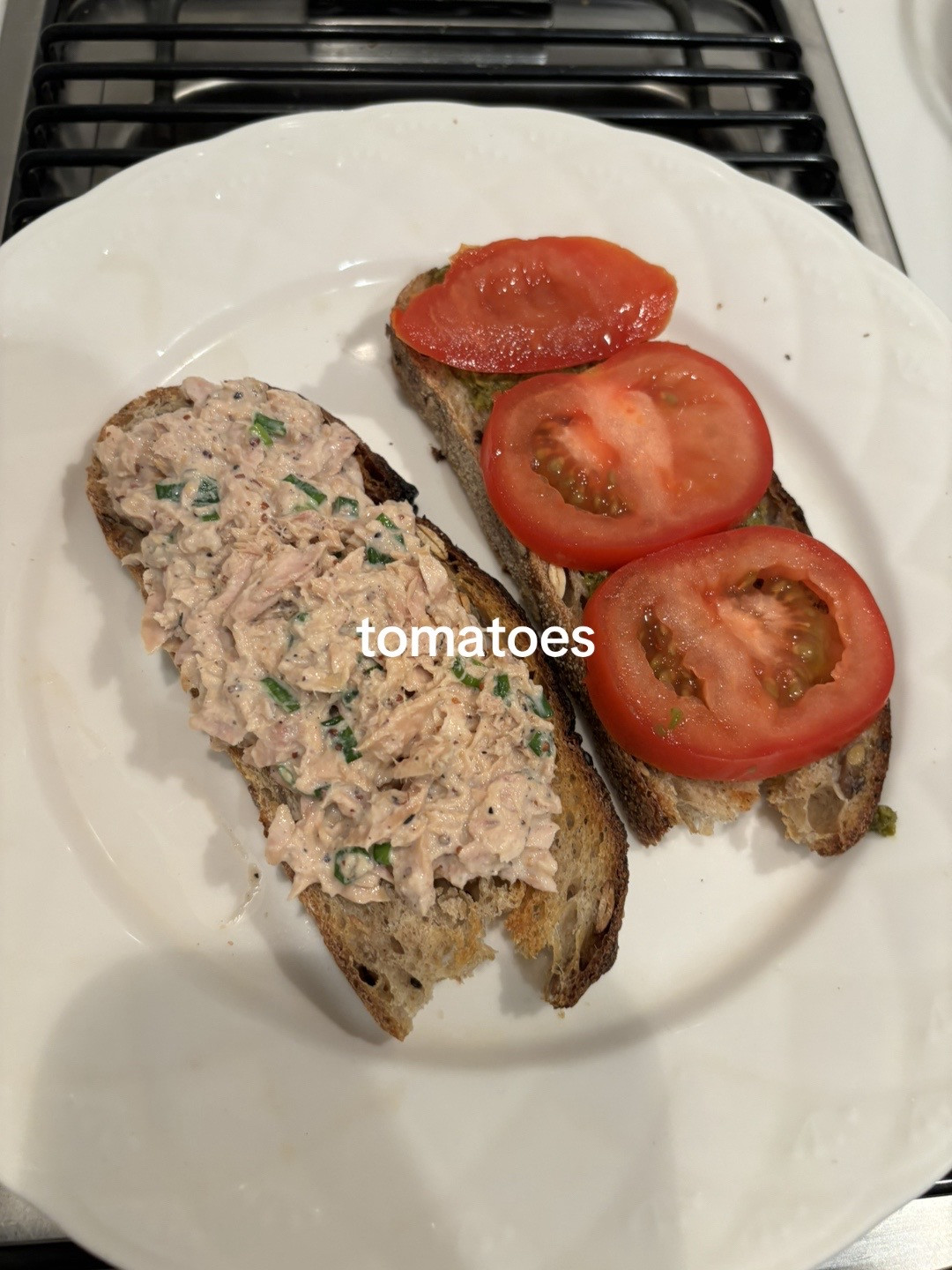 Easy Tunacado Sandwich Recipe: Tuna, Yogurt, and Pesto on Toast